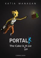 artist:KillerfishSG cake character:Katia_Managan crossover dwemer_technology hope modern_clothing portal portal_gun