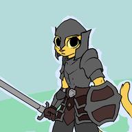 Blade Safety_hat armor artist:Kazerad character:Katia_Managan law_enforcement shield