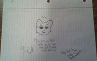 artist:Skybolt06 character:Katia_Managan lined_paper_club monochrome photo portrait text