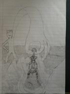 Kvatch_arena_armor angry_giant_hands dreams fear forest lined_paper_club pencil_drawing royalty tears