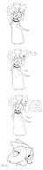 artist:Pseudonymous character:Katia_Managan character:Quill-Weave comic friendship hugs monochrome