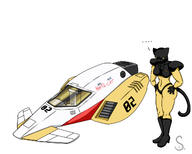 F-Zero artist:_gpainfox55 black_cats character:Rajirra crossover dwarven_corvette knock_off