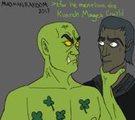 angry artist:madmanransom character:Dmitri_Argoth character:Gharug_gro-Upp clover internet meme text