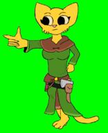 Katia's_wizard_robe artist:vsauce4 character:Katia_Managan crossover machete plain_background quest_book