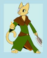 Katia's_wizard_robe adorable character:Katia_Managan claws eyepatch looking_badass machete magic_fire