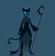 Katia's_wizard_robe artist:Gravyfox character:Katia_Managan chiaroscuro dreams magic magic_fire monochrome staff