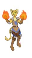 Kvatch_arena_armor character:Katia_Managan magic_fire