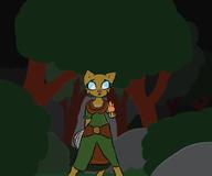 Katia's_wizard_robe Night_Eye character:Katia_Managan magic_fire wilderness