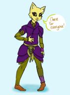 artist:Monkfish character:Katia_Managan character:Sheogorath clothing_design daedra spoilers text