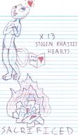 Khajiit adorable artist:Valkaiser character:Katia_Managan lined_paper_club sacrifice sketch smiling text very_casually_underdressed wordplay