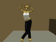 Second_Life animation character:Katia_Managan song_and_dance