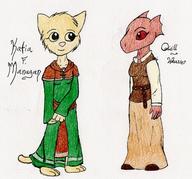artist:Gunnygirl character:Katia_Managan character:Quill-Weave friendship