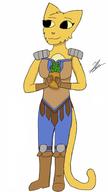 Kvatch_arena_armor artist:damrok4321 character:Katia_Managan happy pineapple smiling