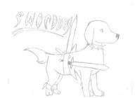 Blade character:Sworddog sketch text