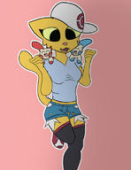 Pokemon adorable artist:lapma character:Katia_Managan character:Minun character:Plusle crossover modern_clothing