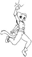 acrobatics artist:egliomatn character:Katia_Managan monochrome sketch