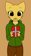 adorable artist:KillerfishSG birthday character:Katia_Managan hoodie_katia modern_clothing presents