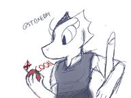 artist:QstDaeday character:Quill-Weave criminal_apple sketch text
