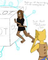 artist:POMA character:Katia_Managan character:your_weird_OC crossover tangent_valley telekinesis text witch-hunter_control_panel