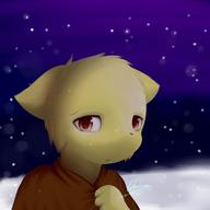 Katia's_wizard_robe adorable artist:Lekisceon brown_eyes character:Katia_Managan portrait snow tears