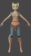 3D Kvatch_arena_armor brown_eyes character:Katia_Managan