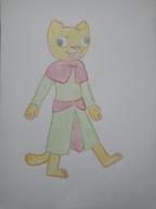 Katia's_wizard_robe Khajiit artist:Tejo character:Katia_Managan crayon happy