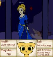 Sigrid's_dungeon animation artist:Kazerad artist:SilentOrbweaver character:Katia_Managan character:Sigrid knock_off magic sad telekinesis text torture
