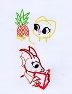 Khajiit argonian artist:KuroNeko books character:Katia_Managan character:Quill-Weave pineapple portrait